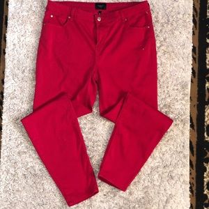 Celebrity Pink Jayden skinny red pants 17 / 33 won